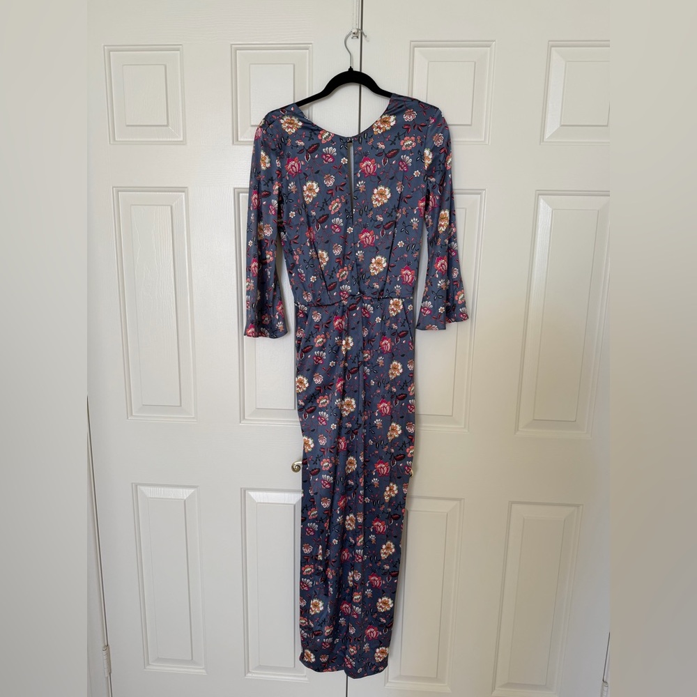 Victoria's Secret Floral Long Sleeve Dress - Blue and Pink